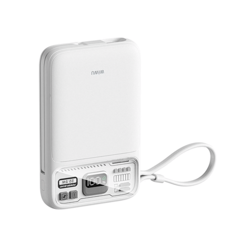 Pin/ Sạc Dự Phòng WiWU Không Dây MagSafe 22.5W Trong Suốt Wi-P016 10.000mAh