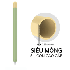 Case/ Ốp Silicon Apple Pencil 2 Kiểu Bút Chì AHASTYLE