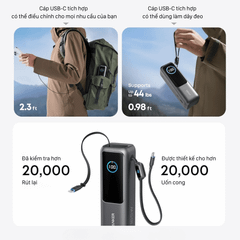 Sạc Dự Phòng Anker Zolo 25000mAh 165W A1695