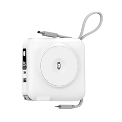 Củ kiêm Pin Dự Phòng WIWU All-Round 6in1 (Tích hợp Cáp USB-C, Chấu AC) 15.000mAh 45W Wi-P051