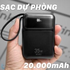 Pin Sạc Dự Phòng WiWU Galaxy 35W Dung Lượng 20.000mAh Wi-P036