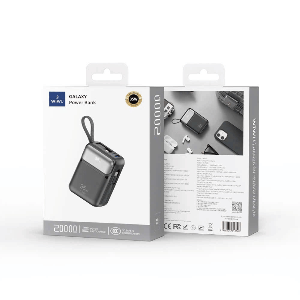 Pin Sạc Dự Phòng WiWU Galaxy 35W Dung Lượng 20.000mAh Wi-P036