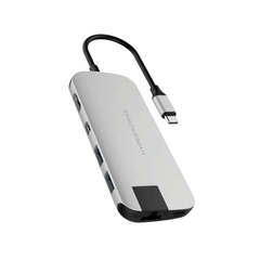 Hub/ Cổng Chuyển USB Type-C SLIM 8in1 HyperDrive HDMI, USB-C, USB-A, SD, MicroSD, MiniDisplay, Lan