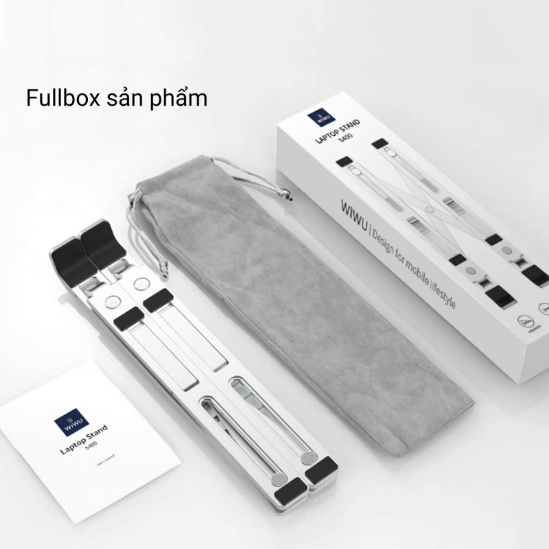 Stand/ Giá Đỡ Nhôm Kê Cao MacBook WIWU 6 Nấc