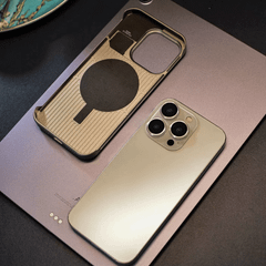 Case/ Ốp iPhone Da NJOYNY Tản Nhiệt Hỗ Trợ Sạc Không Dây