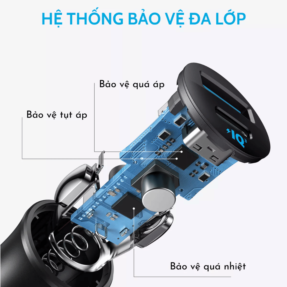 Tẩu Sạc Ô Tô Anker 1C1A 30W A2741