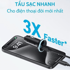 Tẩu Sạc Ô Tô Anker 323 1C1A 52.5W A2735