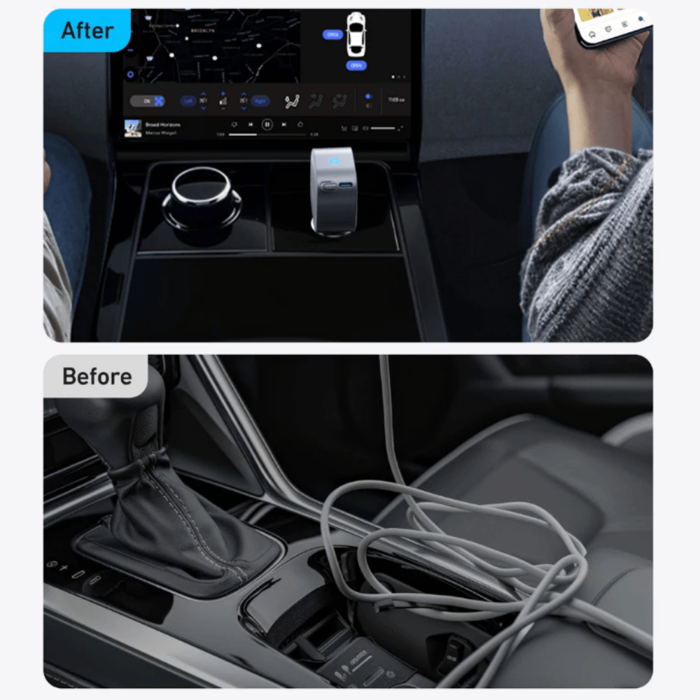Tẩu Sạc Ô Tô Anker Nano 1C 75W (Tích Hợp Cáp USB-C Rút Gọn) A2738