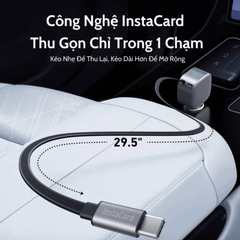 Tẩu Sạc Ô Tô Anker Nano 1C 75W (Tích Hợp Cáp USB-C Rút Gọn) A2738