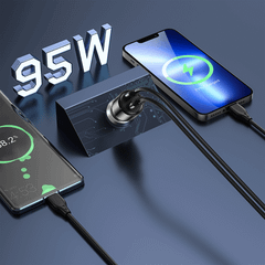 Tẩu Sạc Ô Tô WiWU Geek 95W Trong Suốt Wi-QC012