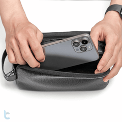 Túi Đựng Phụ Kiện Da Chống Trộm WIWU Salem Anti-Theft Travel Pouch