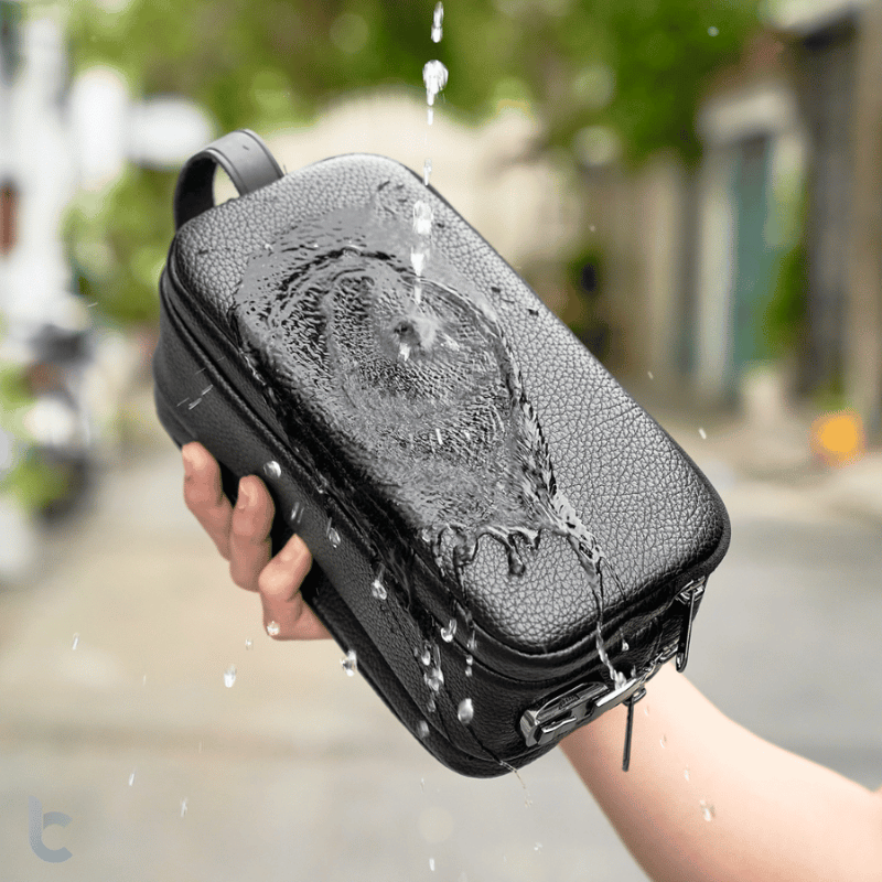 Túi Đựng Phụ Kiện Da Chống Trộm WIWU Salem Anti-Theft Travel Pouch