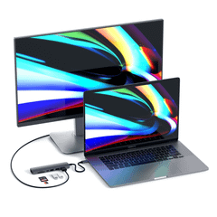 Hub/ Cổng Chuyển USB-C Satechi Multiport Slim 7in1 Ethernet HDMI 4K ST-P7SK