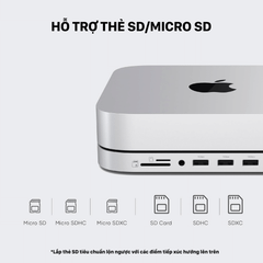 Đế Kiêm Hub Chuyển Đổi Satechi Cho Mac Mini/Studio với Box NVME SSD – ST-GMMSHS