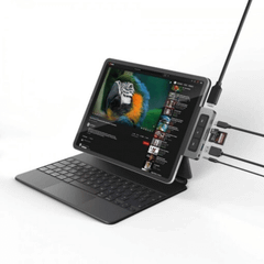 Hub /Cổng Chuyển USB-C iPad Đa Phương Tiện HyperDrive Media HDMI 4k/60Hz USB-C, USB-A, SD, MicroSD, Jack 3.5mm