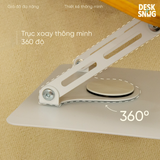 Giá đỡ đọc sách, kê laptop 360 độ xoay chuyển linh hoạt đa chức năng chống đau lưng | Giá đỡ phụ kiện Ergonomic 360