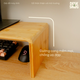 Kệ, giá gỗ tre nâng đỡ màn hình máy tính thông minh đa dạng kích thước | Kệ máy tính Computer Monitor Shelf