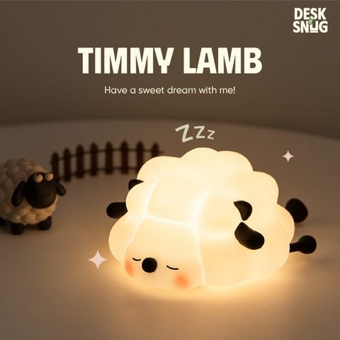 Đèn led RGB kèm giá đỡ điện thoại giao diện cừu non say ngủ | TIMMY LAMB