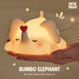 ĐÈN PHÁT SÁNG SẠC USB CHÚ VOI TAI DÀI THỔI BAY MỌI DEADLINE| BUMBO ELEPHANT