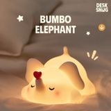 ĐÈN PHÁT SÁNG SẠC USB CHÚ VOI TAI DÀI THỔI BAY MỌI DEADLINE| BUMBO ELEPHANT