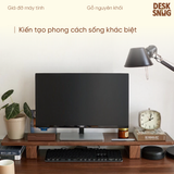Kệ kê máy tính gỗ óc chó, trang trí bàn làm việc | Phụ kiện máy tính, laptop Walnut Monitor Rise