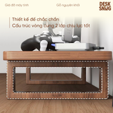 Kệ kê máy tính gỗ óc chó, trang trí bàn làm việc | Phụ kiện máy tính, laptop Walnut Monitor Rise