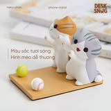 Giá đỡ điện thoại/ipad/máy tính bảng Đế giữ điện thoại mèo dễ thương để bàn thông minh chịu lực tốt