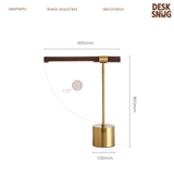 Đèn để bàn phong cách Tây Âu bảo vệ mắt thiết kế thông minh | Đèn bàn Themis Table Lamp trang trí bàn làm việc