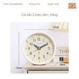 Đồng hồ báo thức Analog tiện lợi trang trí nhà cửa, bàn làm việc | Đồng hồ để bàn trang trí Honey Angel Clock