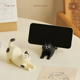 Giá đỡ điện thoại, máy tính bảng hình mèo tập yoga dễ thương | Giá đỡ điện thoại để bàn hình mèo YOGA CAT dễ thương