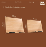 Giá đỡ sách, laptop, ipad đa chức năng tiện lợi | Giá đỡ gỗ Bamboo Book Holder thông minh chắc chắn