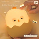 Đèn phát sáng bộ màu RGB kèm sạc USB hình chú gà con| EGGSHELL CHICK