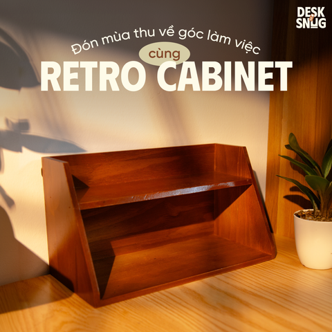 Kệ gỗ 2 tầng phong cách Retro| Retro Cabinet