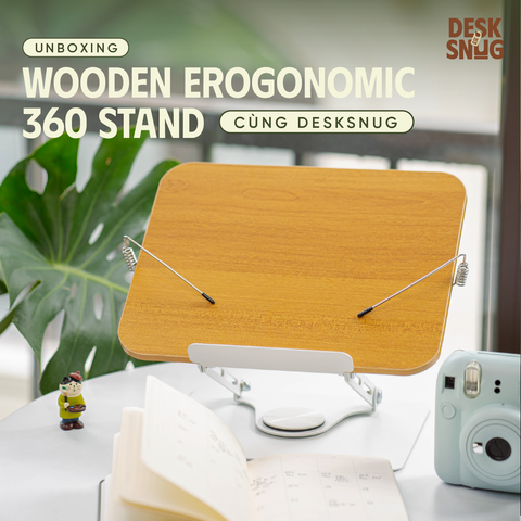 Giá đỡ đọc sách, kê laptop 360 độ xoay chuyển linh hoạt đa chức năng chống đau lưng | Giá đỡ phụ kiện Ergonomic 360