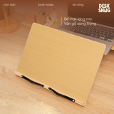 Giá đỡ sách, laptop, ipad đa chức năng tiện lợi | Giá đỡ gỗ Bamboo Book Holder thông minh chắc chắn