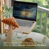 Giá đỡ đọc sách, kê laptop 360 độ xoay chuyển linh hoạt đa chức năng chống đau lưng | Giá đỡ phụ kiện Ergonomic 360