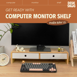 Kệ, giá gỗ tre nâng đỡ màn hình máy tính thông minh đa dạng kích thước | Kệ máy tính Computer Monitor Shelf