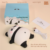Đèn phát sáng sạc USB hình gấu trúc bụng béo nằm ườn siêu dễ thương | PO PANDA