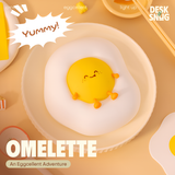 Đèn phát sáng sạc USB giao diện quả trứng dễ thương| Omelette Lamp