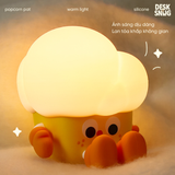 Đèn ngủ phát sáng sạc USB hình bỏng ngô dễ thương| POPCORN PAT LAMP