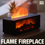 Máy xông tinh dầu kết hợp phun sương đa năng giao diện bếp lửa | FLAME FIREPLACE