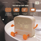 Đồng hồ tích hợp đèn ngủ giao diện bánh mì nướng dễ thương| Toast Clock