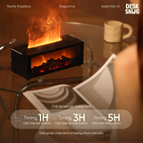 Máy xông tinh dầu kết hợp phun sương đa năng giao diện bếp lửa | FLAME FIREPLACE