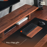 Kệ kê máy tính gỗ óc chó, trang trí bàn làm việc | Phụ kiện máy tính, laptop Walnut Monitor Rise