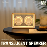 Loa Bluetooth thiết kế trong suốt tích hợp công nghệ âm thanh nổi và cảm biến ánh sáng| TRANSLUCENT SPEAKER