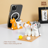 Giá đỡ điện thoại/ipad/máy tính bảng Đế giữ điện thoại mèo dễ thương để bàn thông minh chịu lực tốt