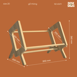 Giá đỡ kệ sách để bàn bằng gỗ Desksnug Kệ sách sáng tạo tinh tế Decor trang trí bàn học bàn làm việc