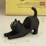 Giá đỡ điện thoại, máy tính bảng hình mèo tập yoga dễ thương | Giá đỡ điện thoại để bàn hình mèo YOGA CAT dễ thương