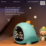 Đồng hồ tích hợp đèn LED giao diện khủng long dễ thương| PISUKE CLOCK