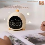 Đồng hồ tích hợp đèn LED giao diện khủng long dễ thương| PISUKE CLOCK